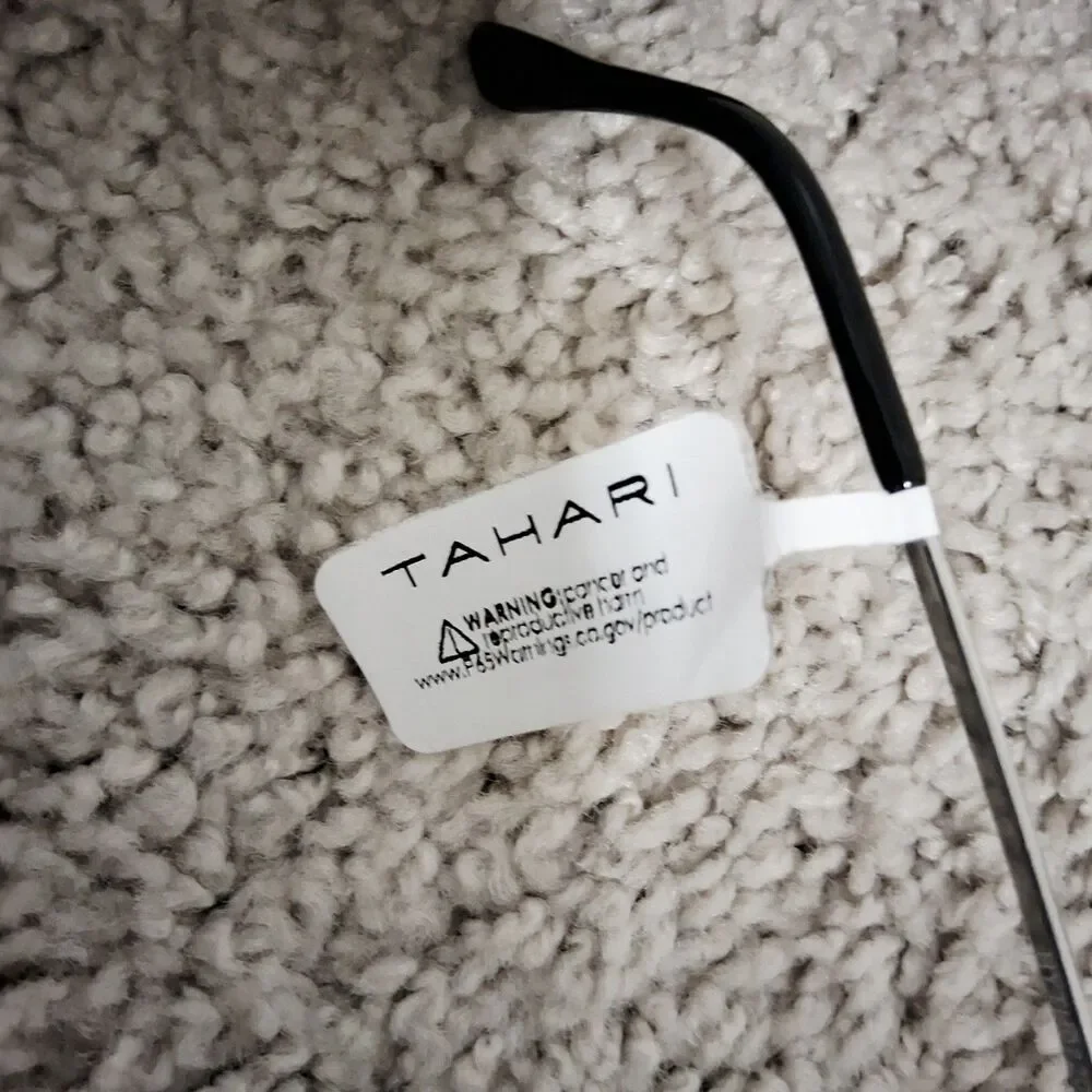 Tahari Women's Rimless Shield 100% UV Protection Sunglasses Dark Lenses NWT